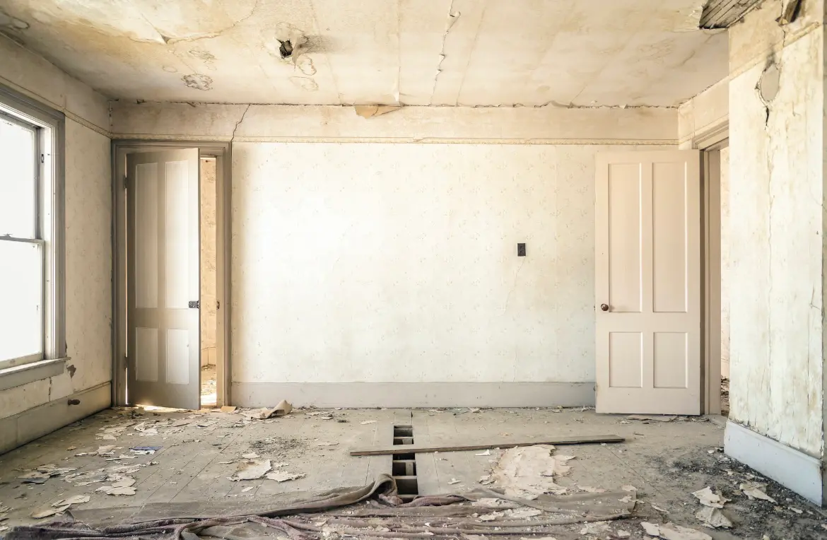 Waste disposal crew managing a cleanout project in Quincy